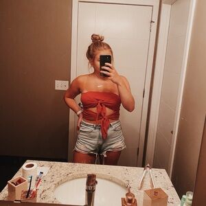 Urban Outfitters Double Tie Front Tube Top